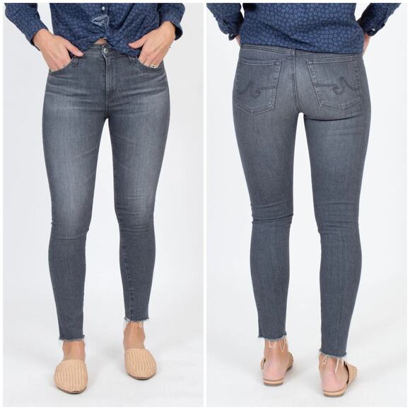 Adriano Goldschmied The Farrah Skinny Ankle Jean Dark Grey Wash Size 31R - Picture 1 of 10